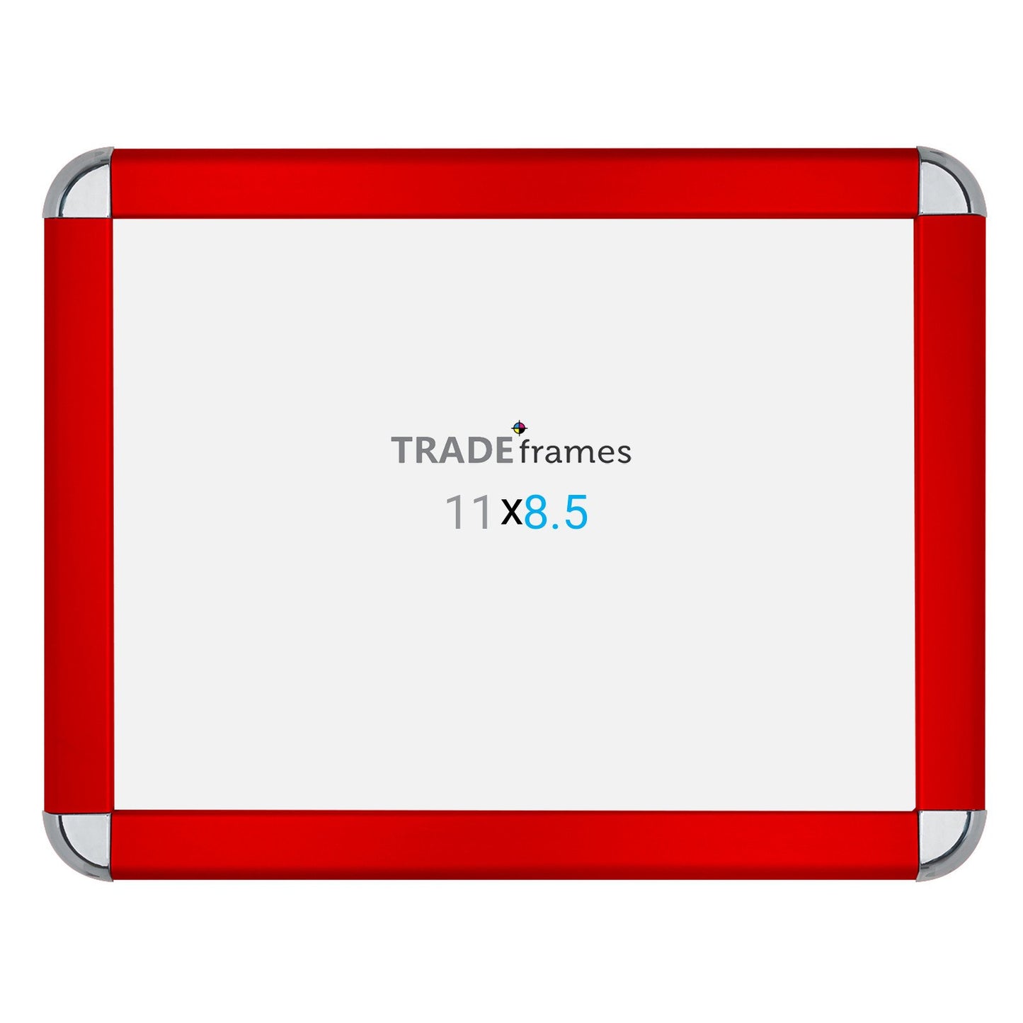 21.59 x 27.94 cm Red Round-Cornered Snap Frame - 32MM Profile
