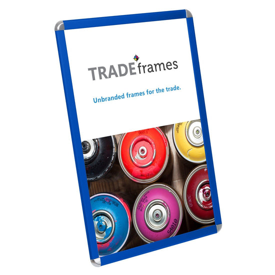 68.58 x 104.14 cm Blue Round-Cornered Snap Frame - 32MM Profile