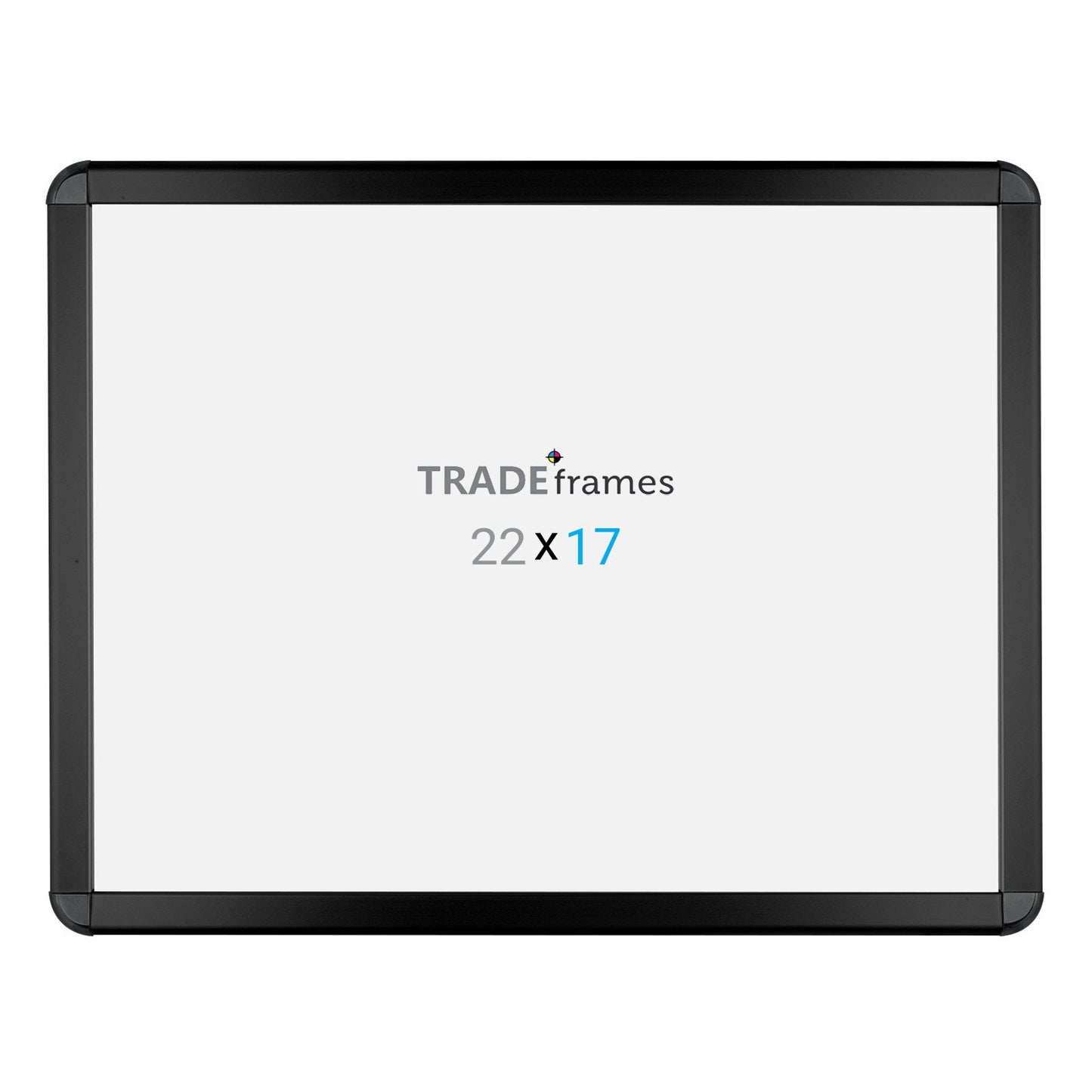 43.18 x 55.88 cm Black Round-Cornered Snap Frame - 32MM Profile