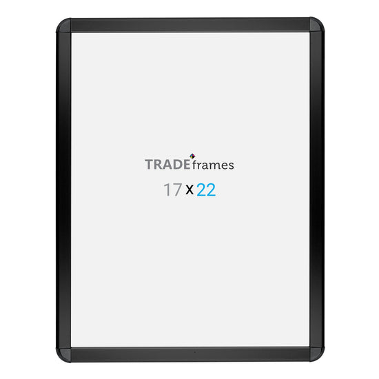 43.18 x 55.88 cm Black Round-Cornered Snap Frame - 32MM Profile