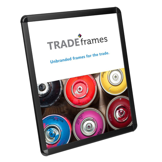 43.18 x 55.88 cm Black Round-Cornered Snap Frame - 32MM Profile