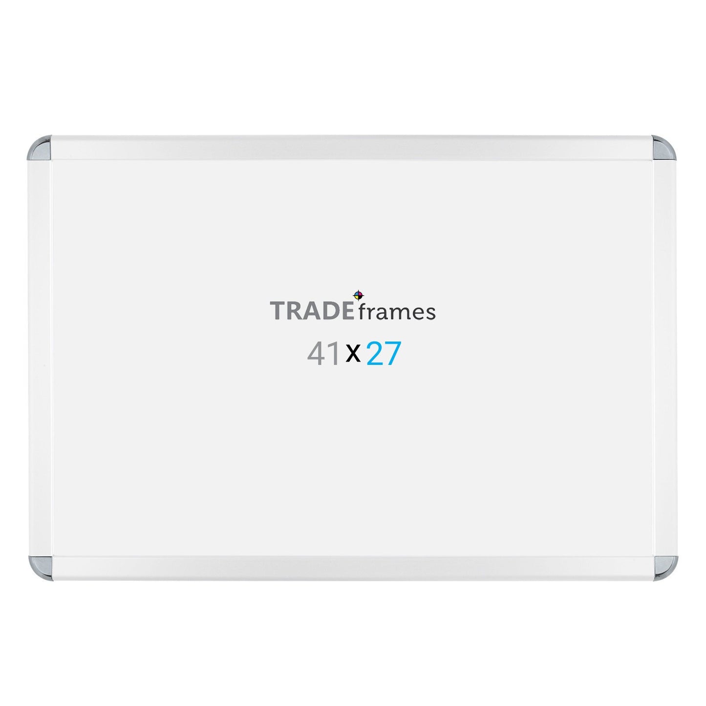 68.58 x 104.14 cm White Round-Cornered Snap Frame - 32MM Profile