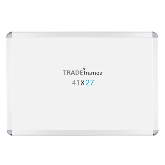 68.58 x 104.14 cm White Round-Cornered Snap Frame - 32MM Profile