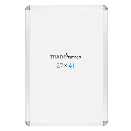 68.58 x 104.14 cm White Round-Cornered Snap Frame - 32MM Profile