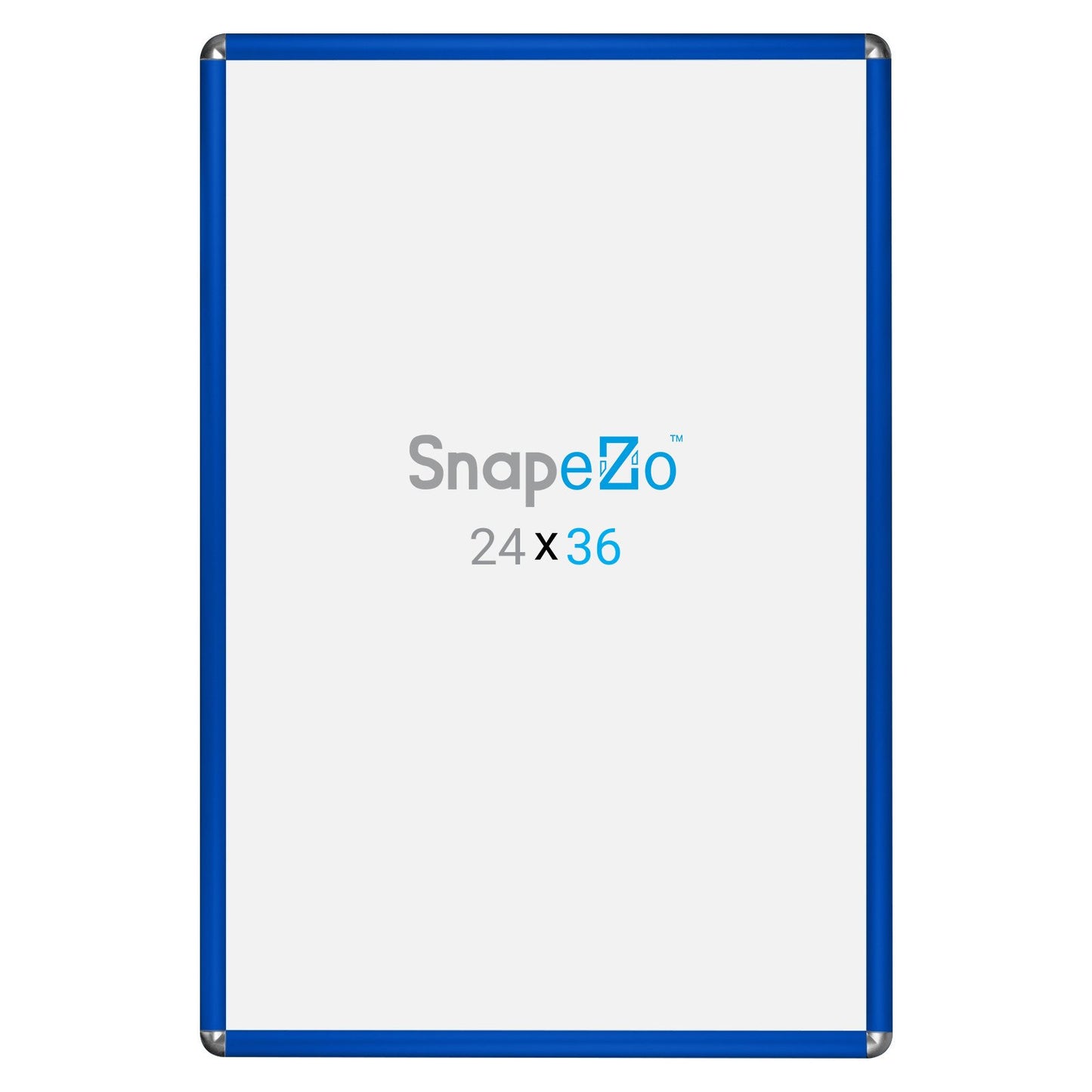 SnapeZo® 60.96 x 91.44 cm Blue Round-Cornered Snap Frame - 25MM Profile
