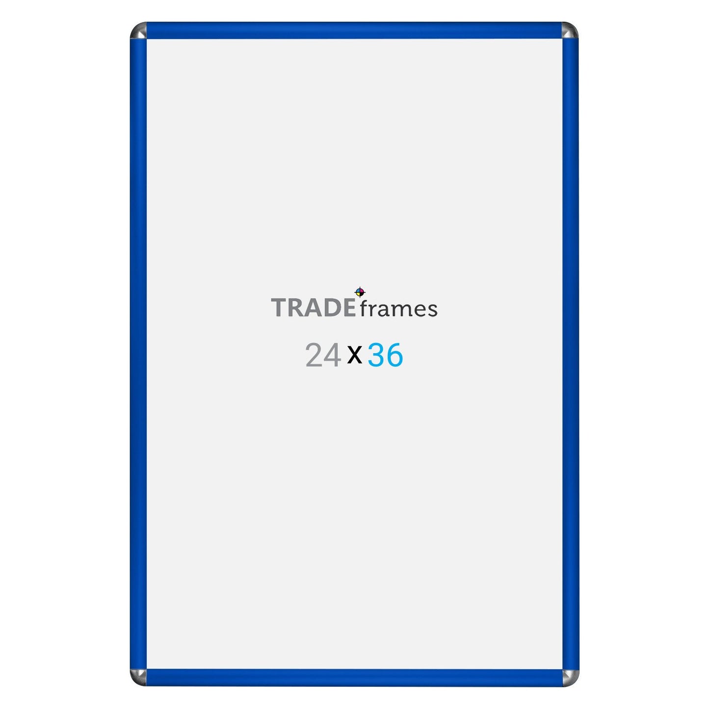 60.96 x 91.44 cm Blue Round-Cornered Snap Frame - 25MM Profile