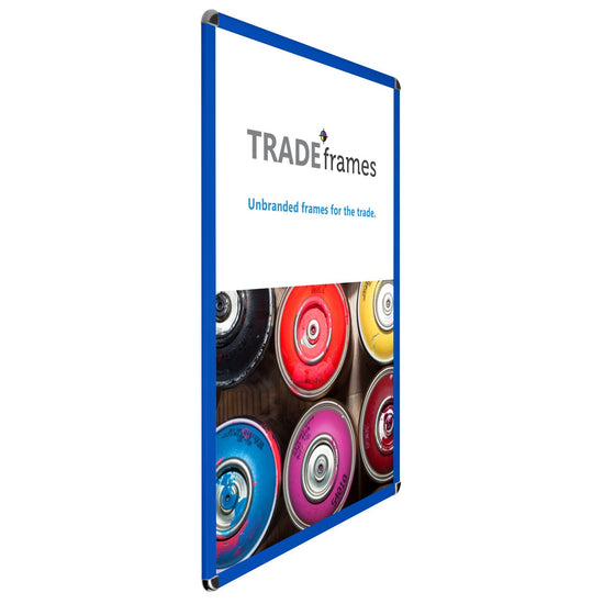 68.58 x 101.60 cm Blue Round-Cornered Snap Frame - 32MM Profile