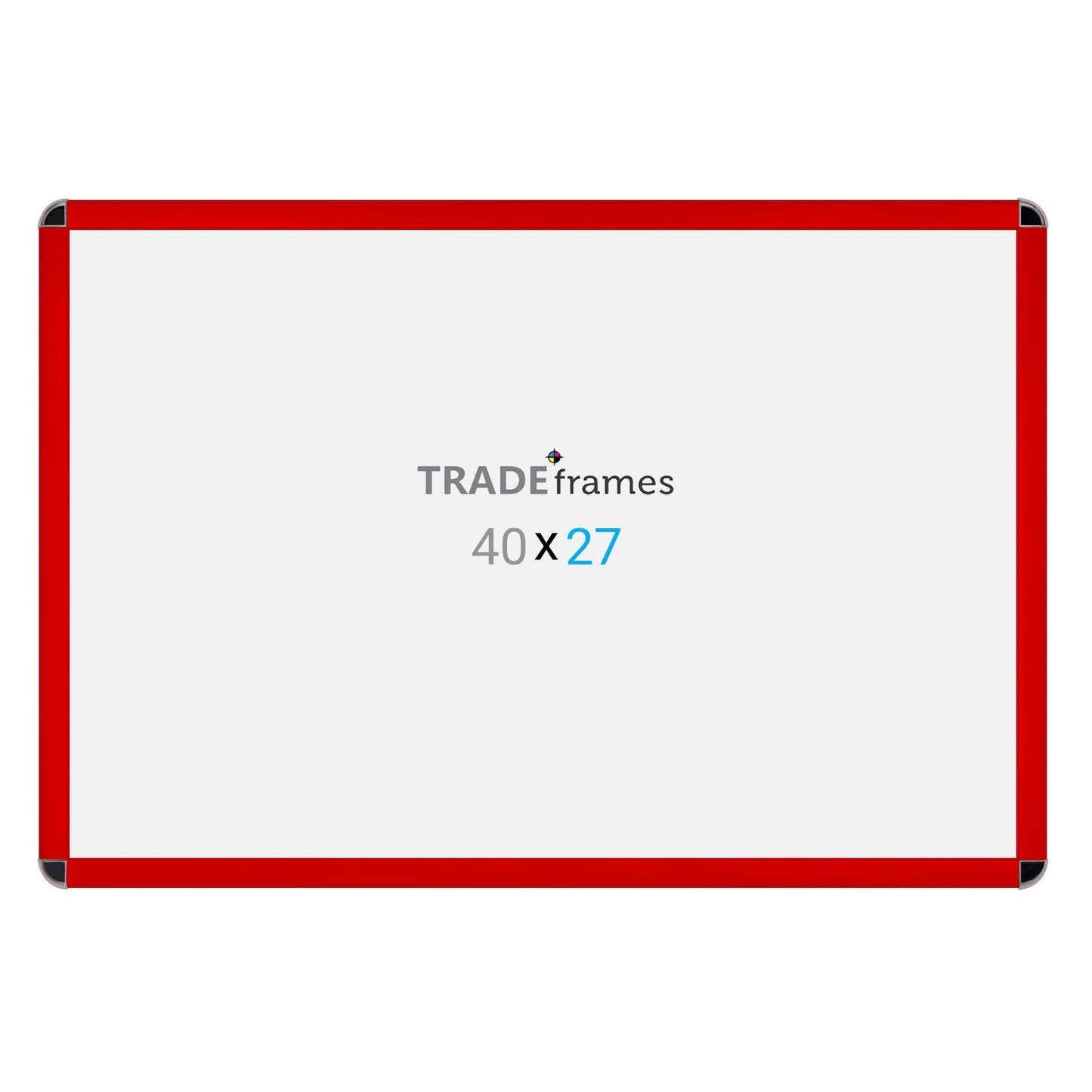 68.58 x 101.60 cm Red Round-Cornered Snap Frame - 32MM Profile