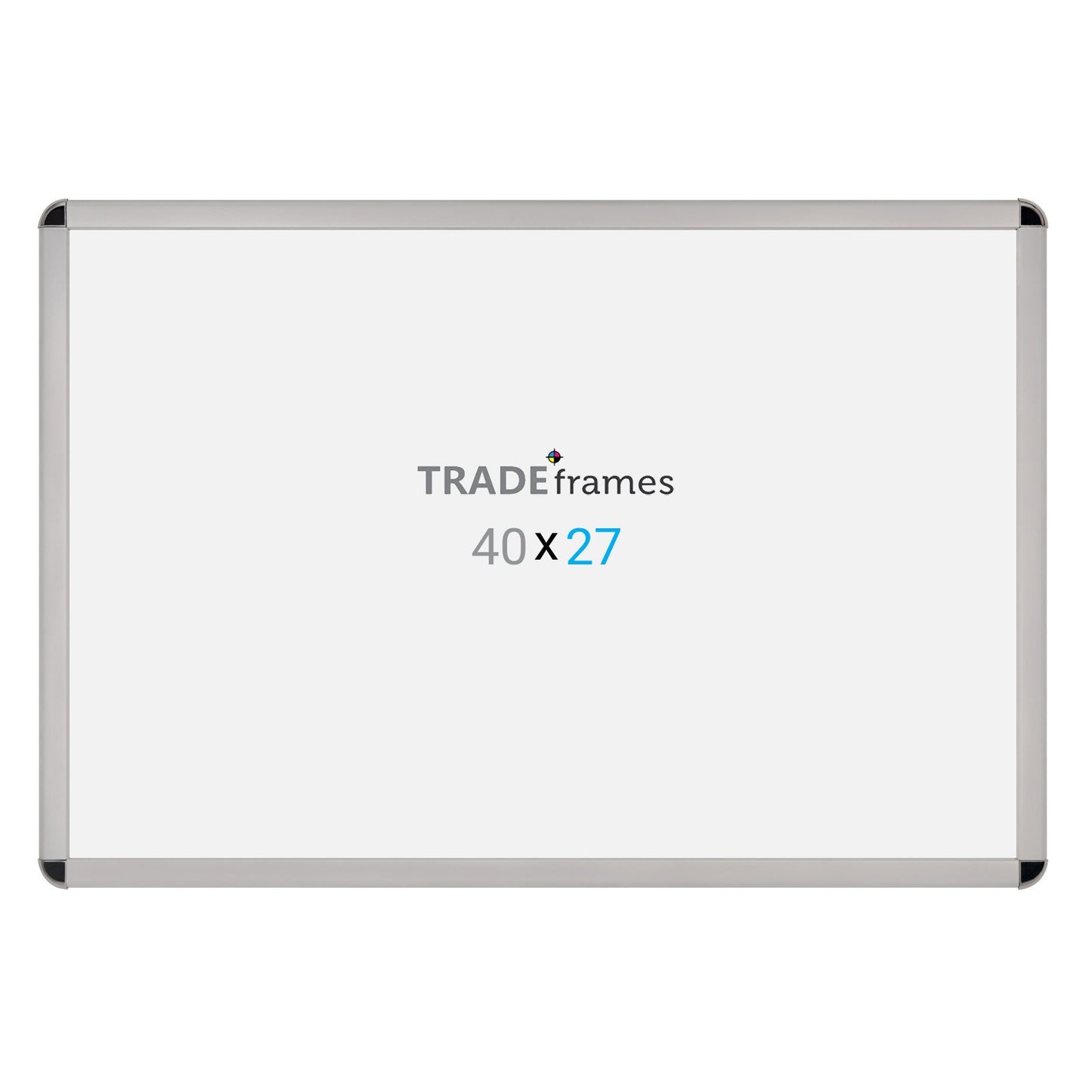 68.58 x 101.60 cm Silver Round-Cornered Snap Frame - 32MM Profile