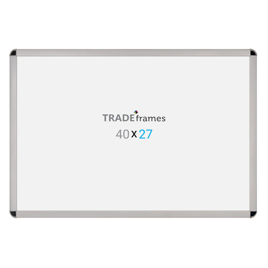 68.58 x 101.60 cm Silver Round-Cornered Snap Frame - 32MM Profile