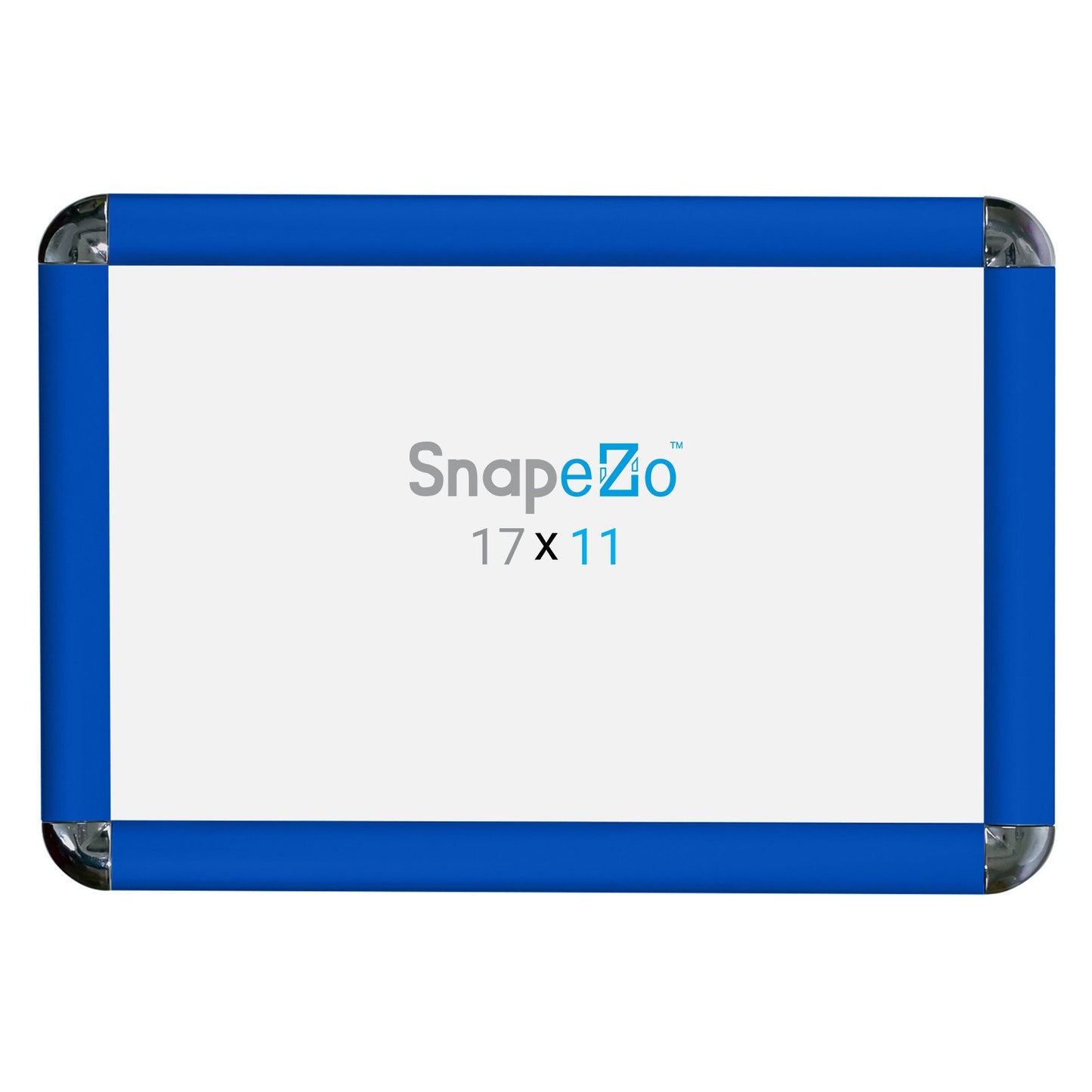 SnapeZo® 27.94 x 43.18 cm Blue Round-Cornered Snap Frame - 25MM Profile