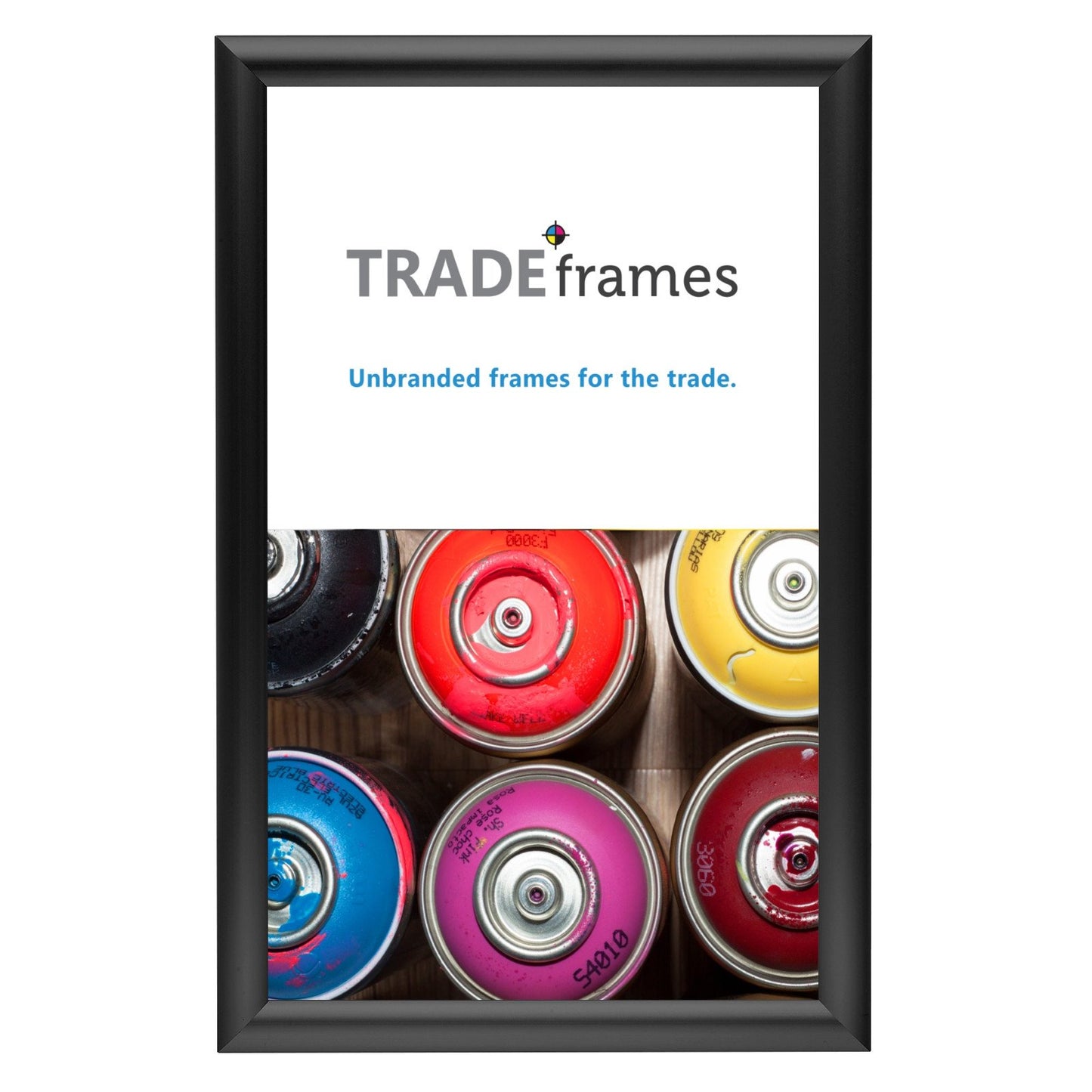 21.59 x 35.56 cm Black Snap Frame - 25MM Profile