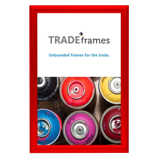 27.94 x 43.18 cm Red Snap Frame - 25MM Profile