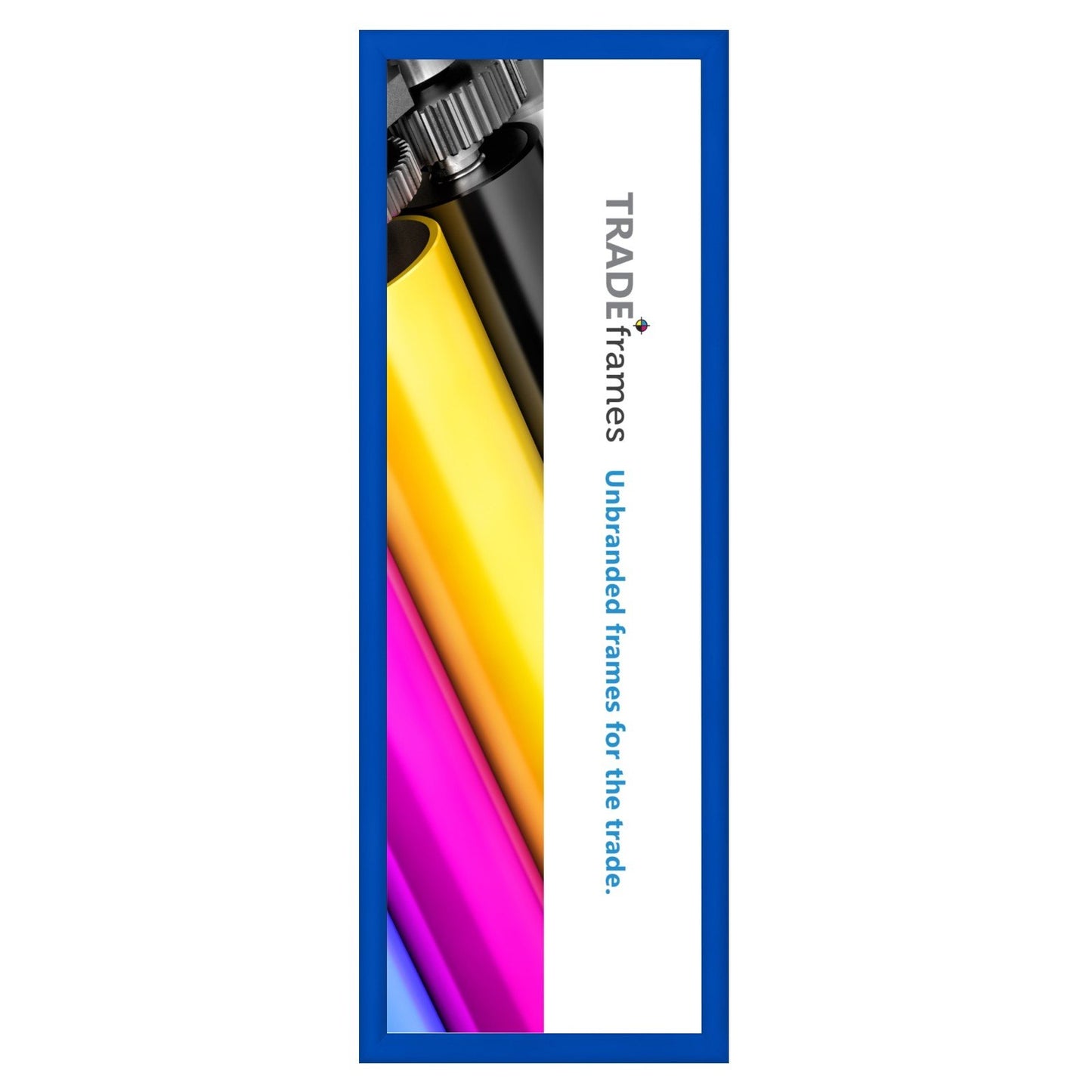 30.48 x 91.44 cm Blue Snap Frame - 30MM Profile