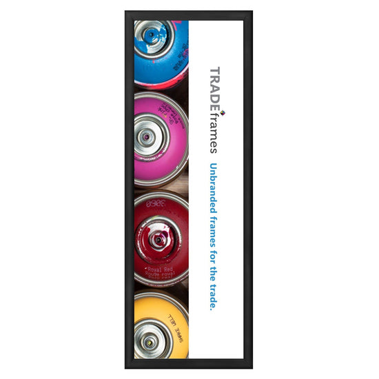 30.48 x 91.44 cm Black Snap Frame - 30MM Profile