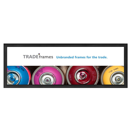 30.48 x 91.44 cm Black Snap Frame - 30MM Profile