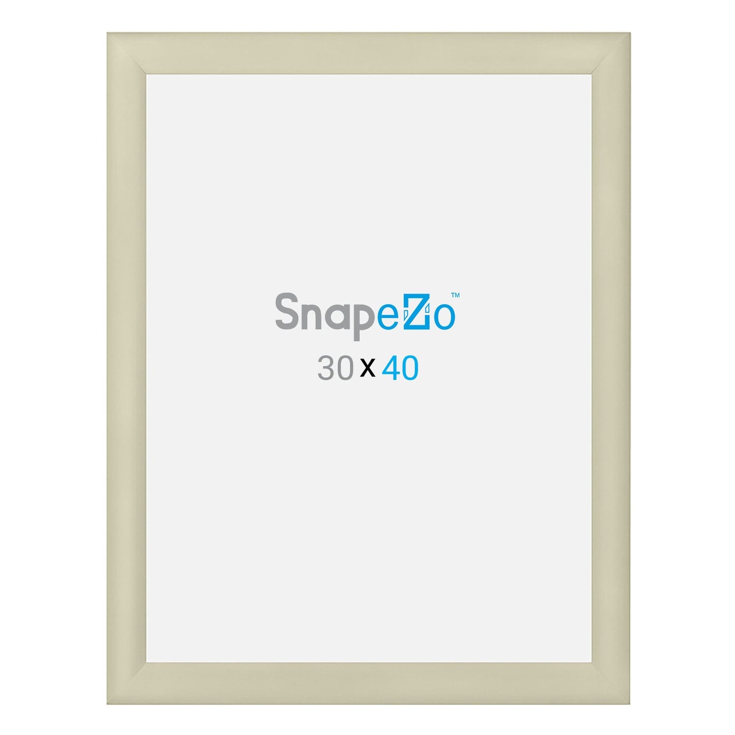 76.20 x 101.60 cm Cream Movie Poster Frame 30MM SnapeZo®