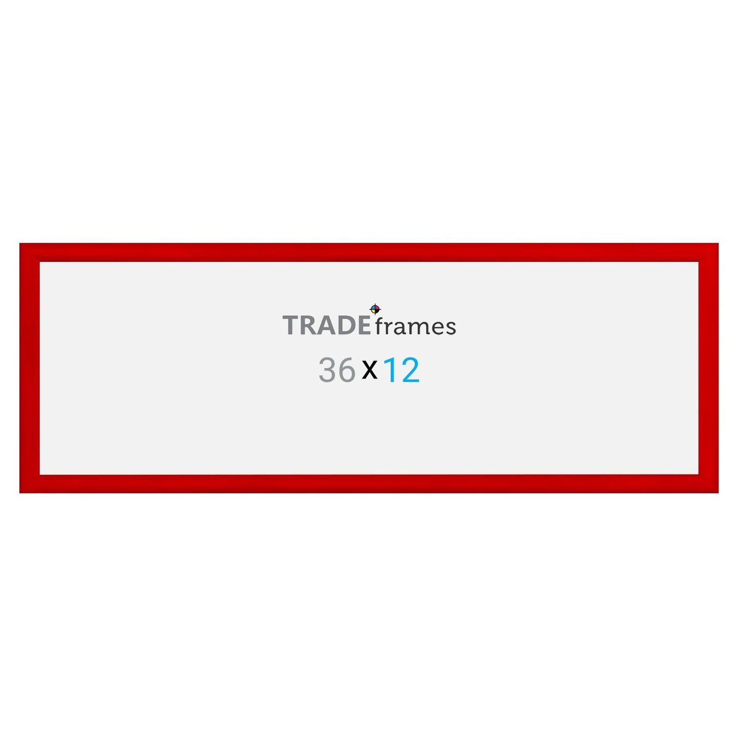 30.48 x 91.44 cm Red Snap Frame - 30MM Profile