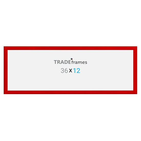 30.48 x 91.44 cm Red Snap Frame - 30MM Profile
