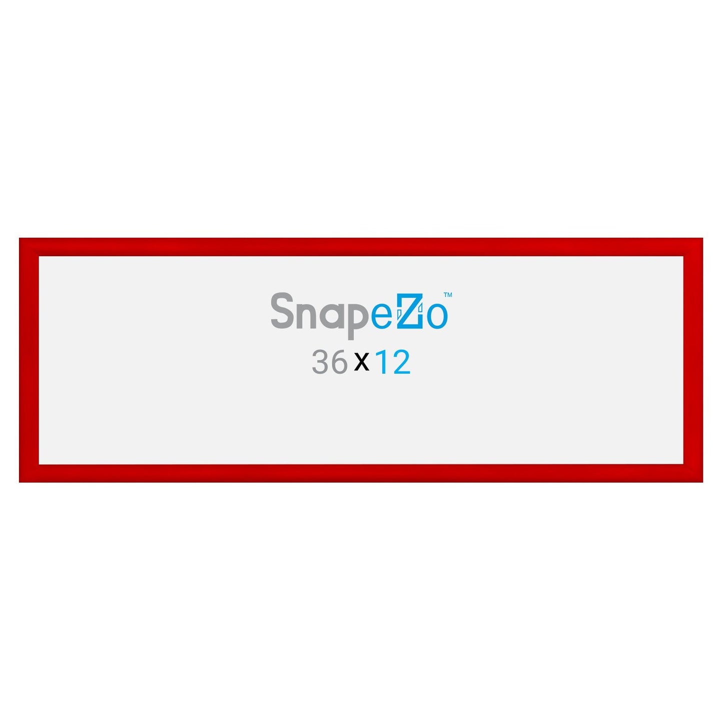 SnapeZo® 30.48 x 91.44 cm Red Snap Frame - 30MM Profile