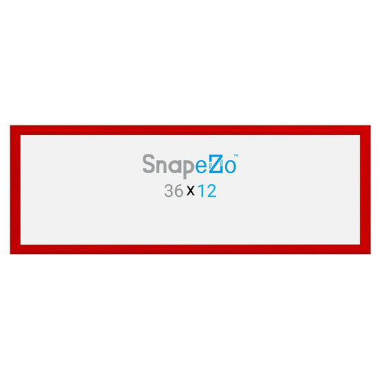 SnapeZo® 30.48 x 91.44 cm Red Snap Frame - 30MM Profile