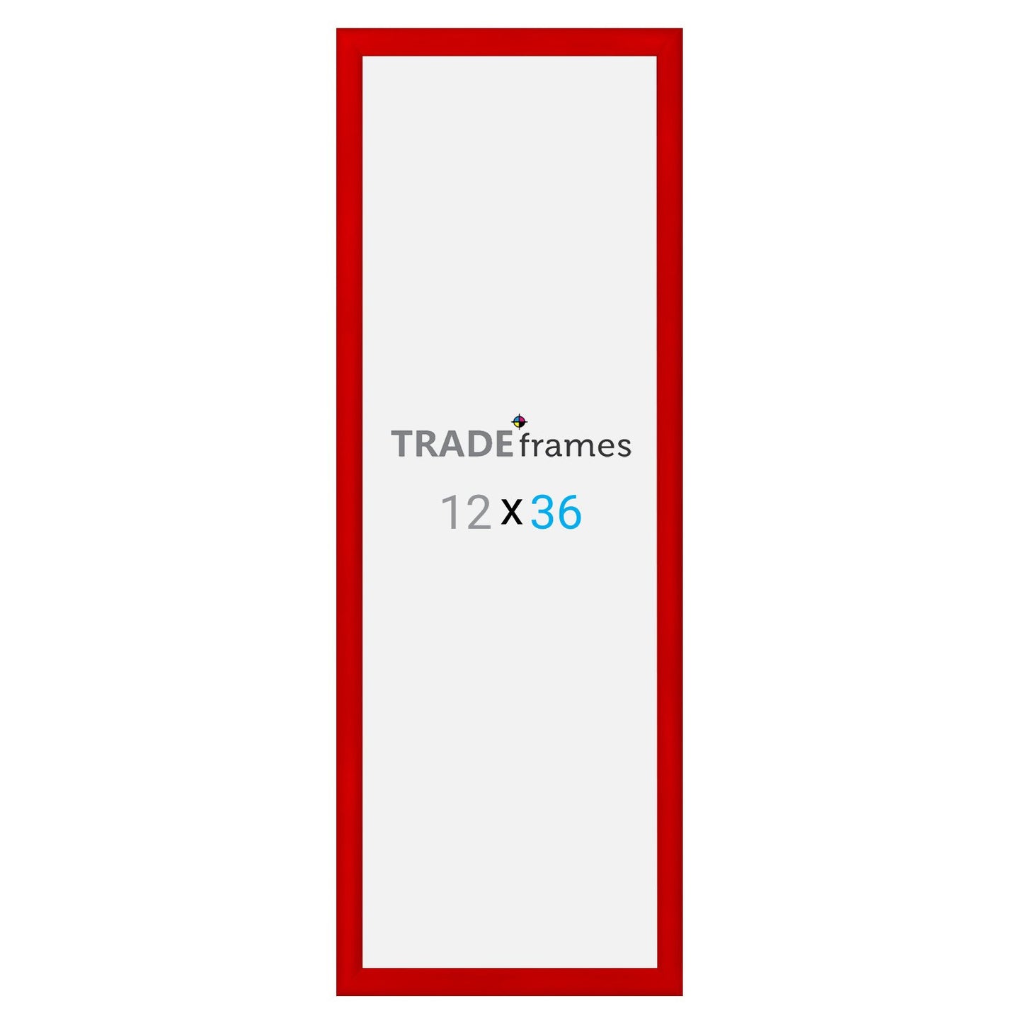 30.48 x 91.44 cm Red Snap Frame - 30MM Profile