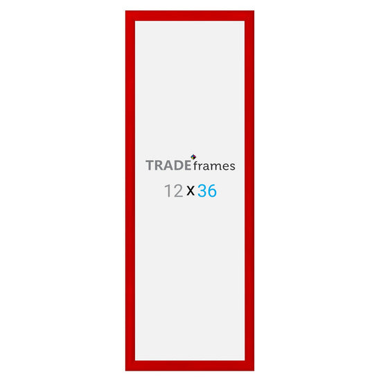 30.48 x 91.44 cm Red Snap Frame - 30MM Profile