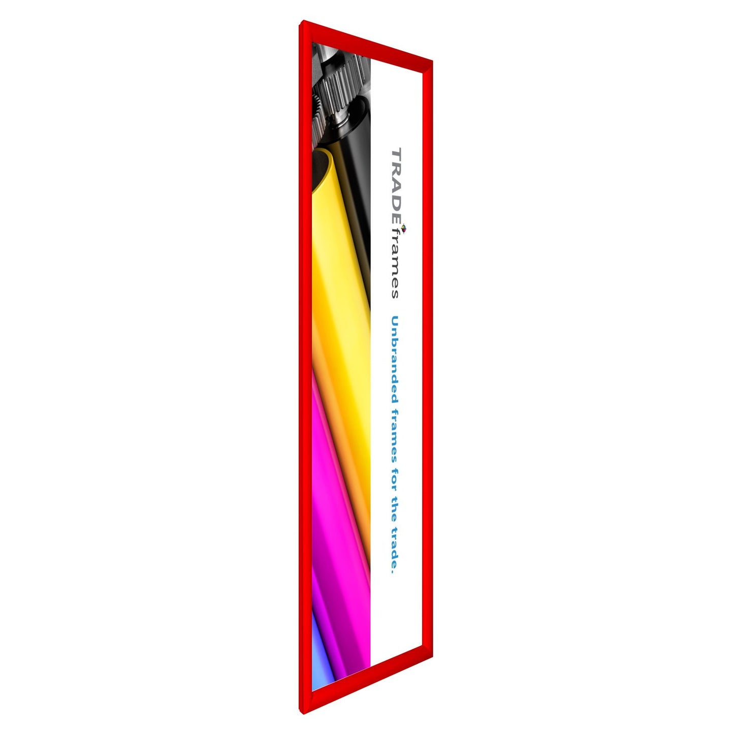 30.48 x 91.44 cm Red Snap Frame - 30MM Profile