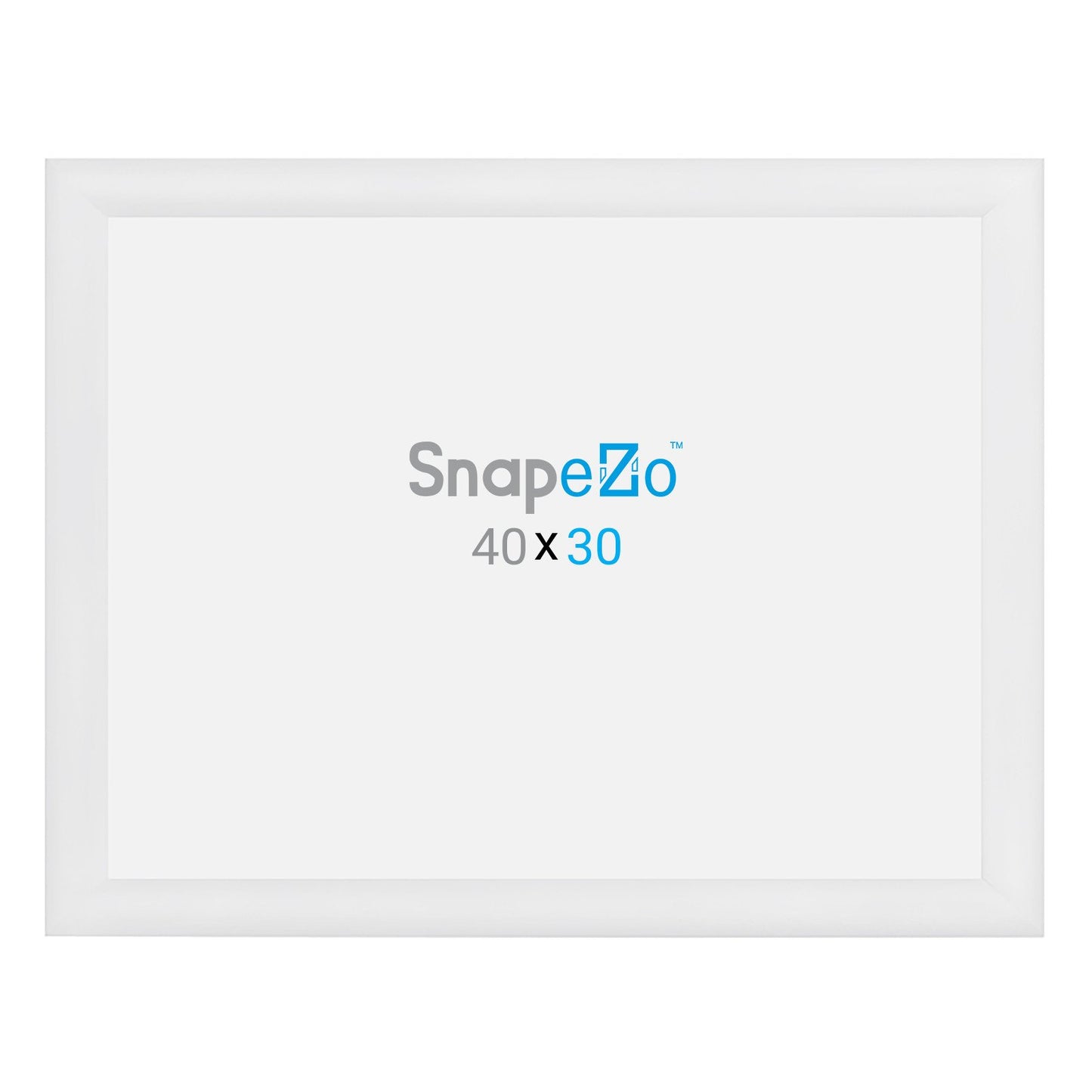76.20 x 101.60 cm White Movie Poster Frame 30MM SnapeZo®