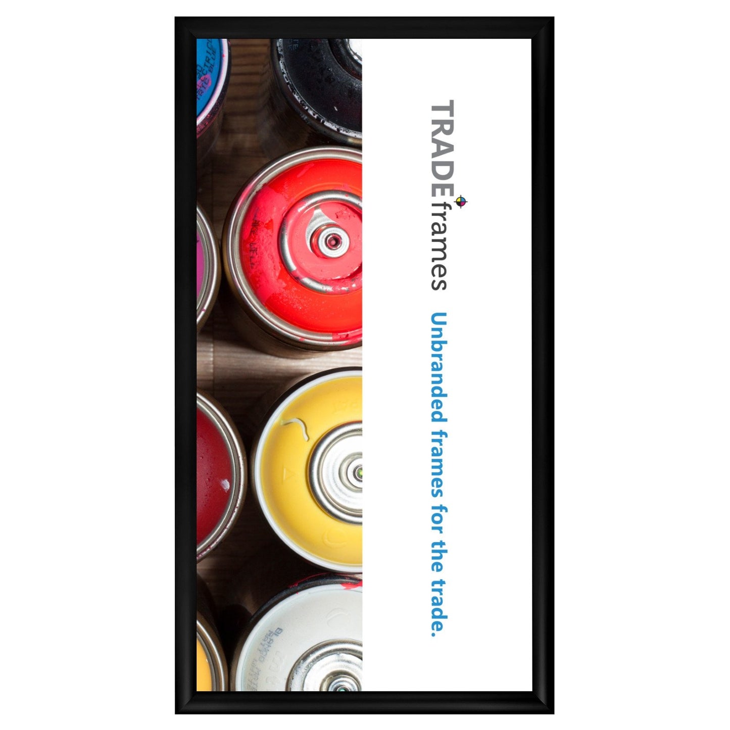 30.48 x 60.96 cm Black Snap Frame - 30MM Profile