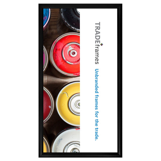 30.48 x 60.96 cm Black Snap Frame - 30MM Profile