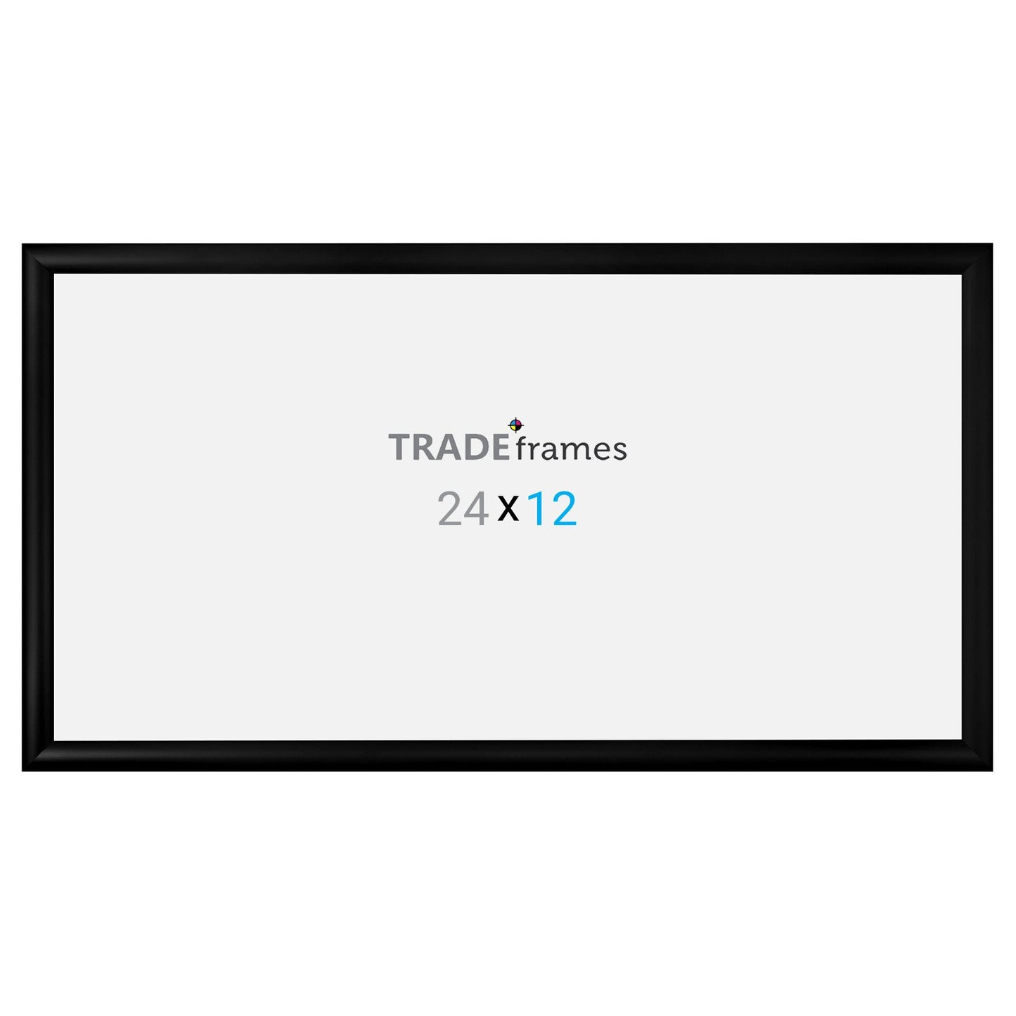 30.48 x 60.96 cm Black Snap Frame - 30MM Profile