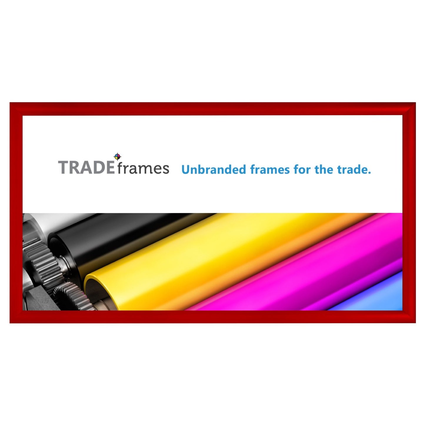 30.48 x 60.96 cm Red Snap Frame - 30MM Profile