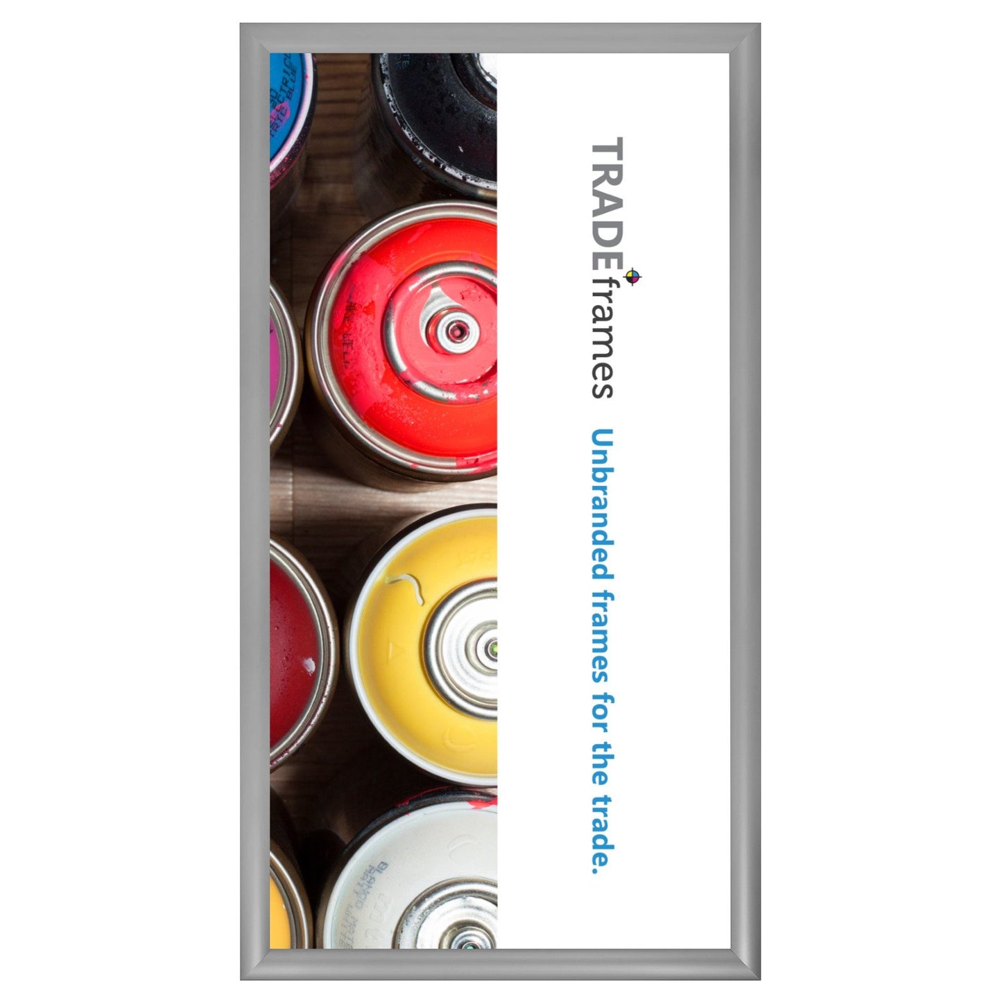 30.48 x 60.96 cm Silver Snap Frame - 30MM Profile