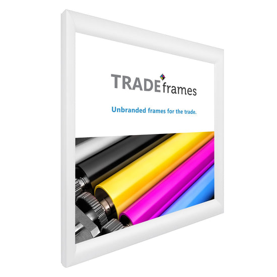 60.96 x 60.96 cm White Snap Frame - 30MM Profile