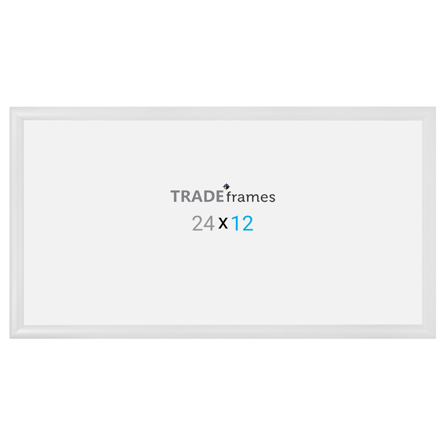 30.48 x 60.96 cm White Snap Frame - 30MM Profile