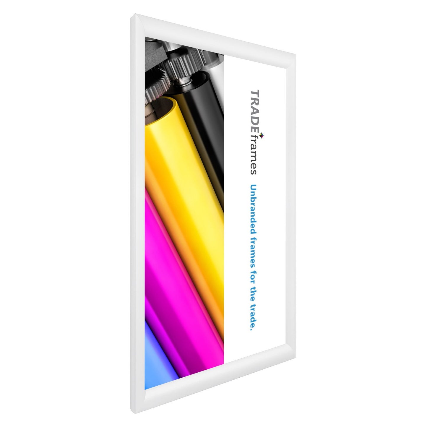 30.48 x 60.96 cm White Snap Frame - 30MM Profile