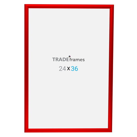 60.96 x 91.44 cm Red Snap Frame - 25MM Profile