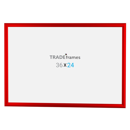 60.96 x 91.44 cm Red Snap Frame - 25MM Profile