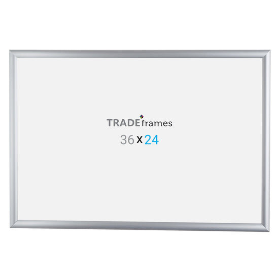 60.96 x 91.44 cm Silver Snap Frame - 25MM Profile