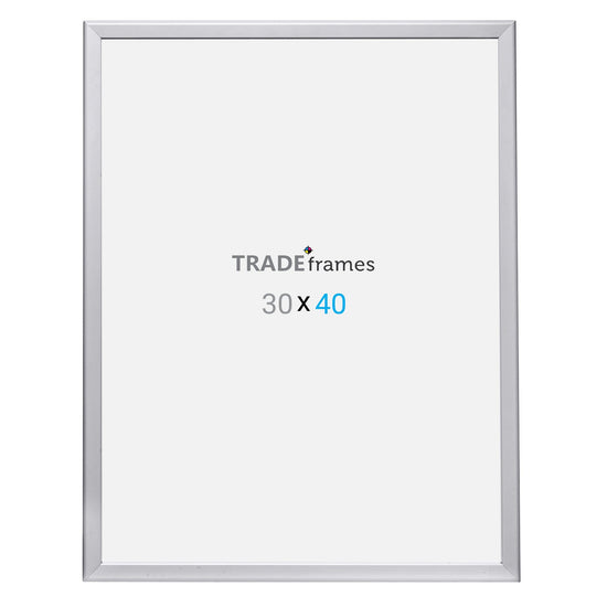 76.20 x 101.60 cm Silver Snap Frame - 32MM Profile