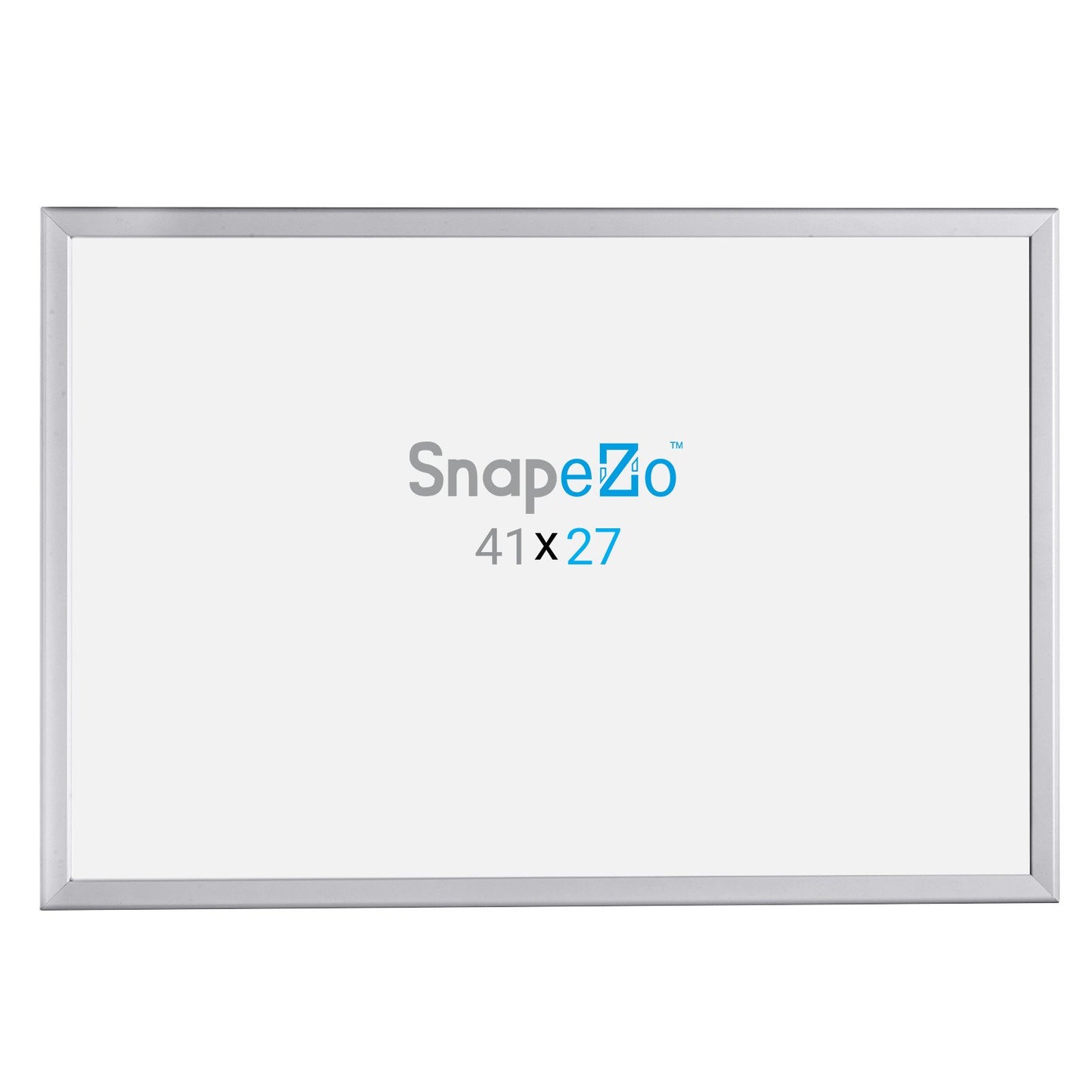 SnapeZo® 68.58 x 104.14 cm Silver Snap Frame - 32MM Profile