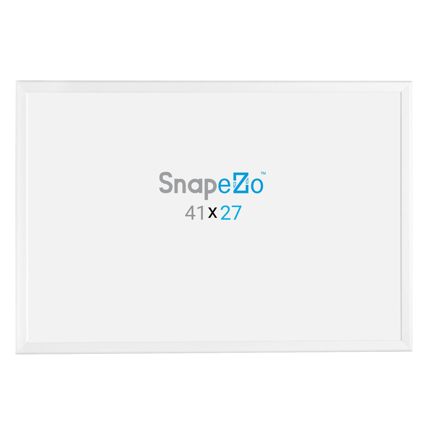 SnapeZo® 68.58 x 104.14 cm White Snap Frame - 32MM Profile