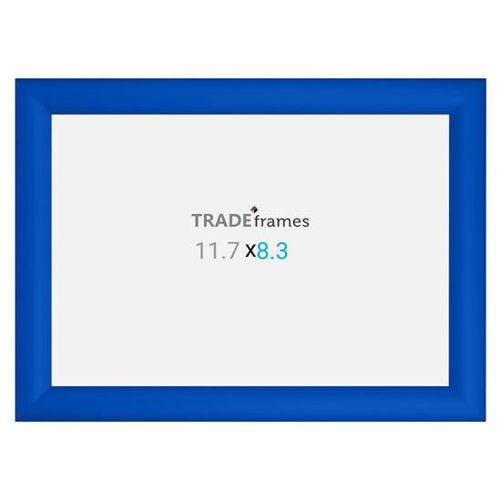 A4 (29.7 x 21 cm) Blue Snap Frame - 30MM Profile