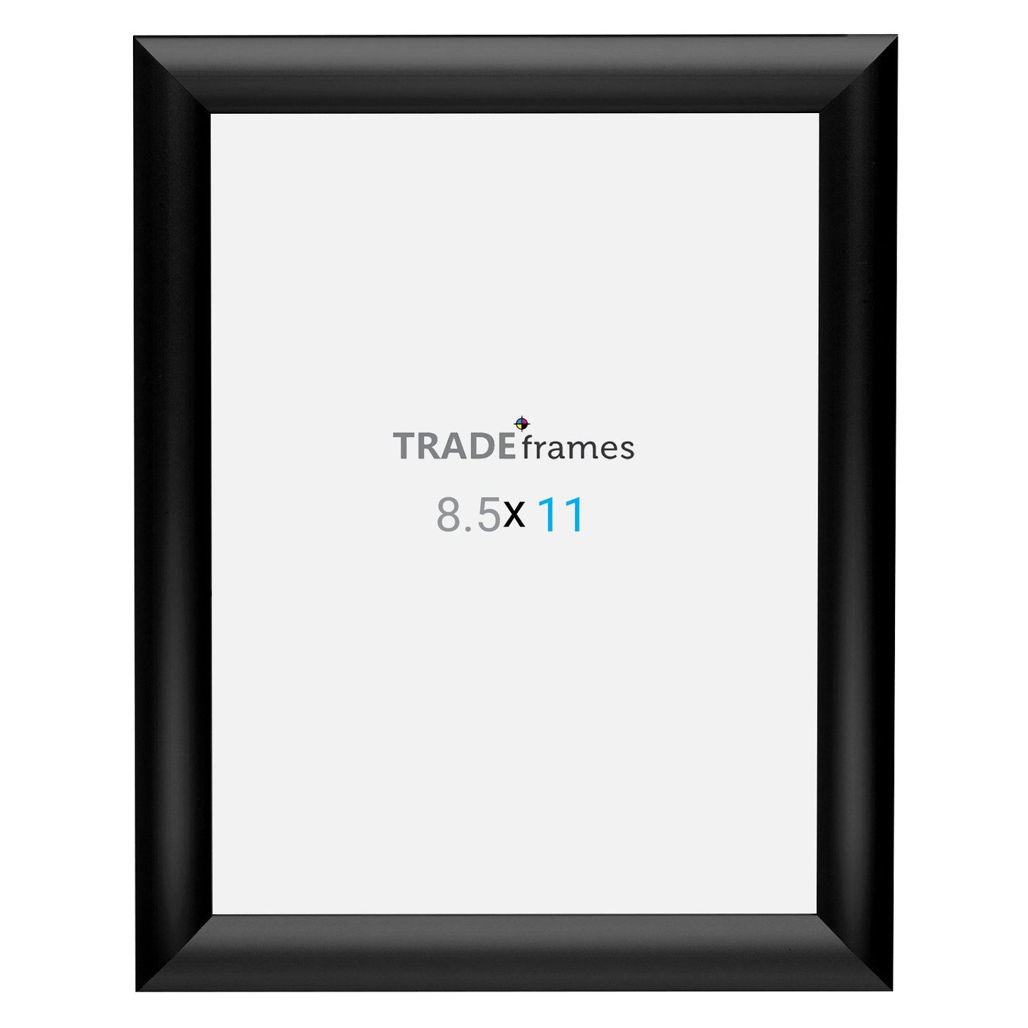 21.59 x 27.94 cm Black Snap Frame - 25MM Profile