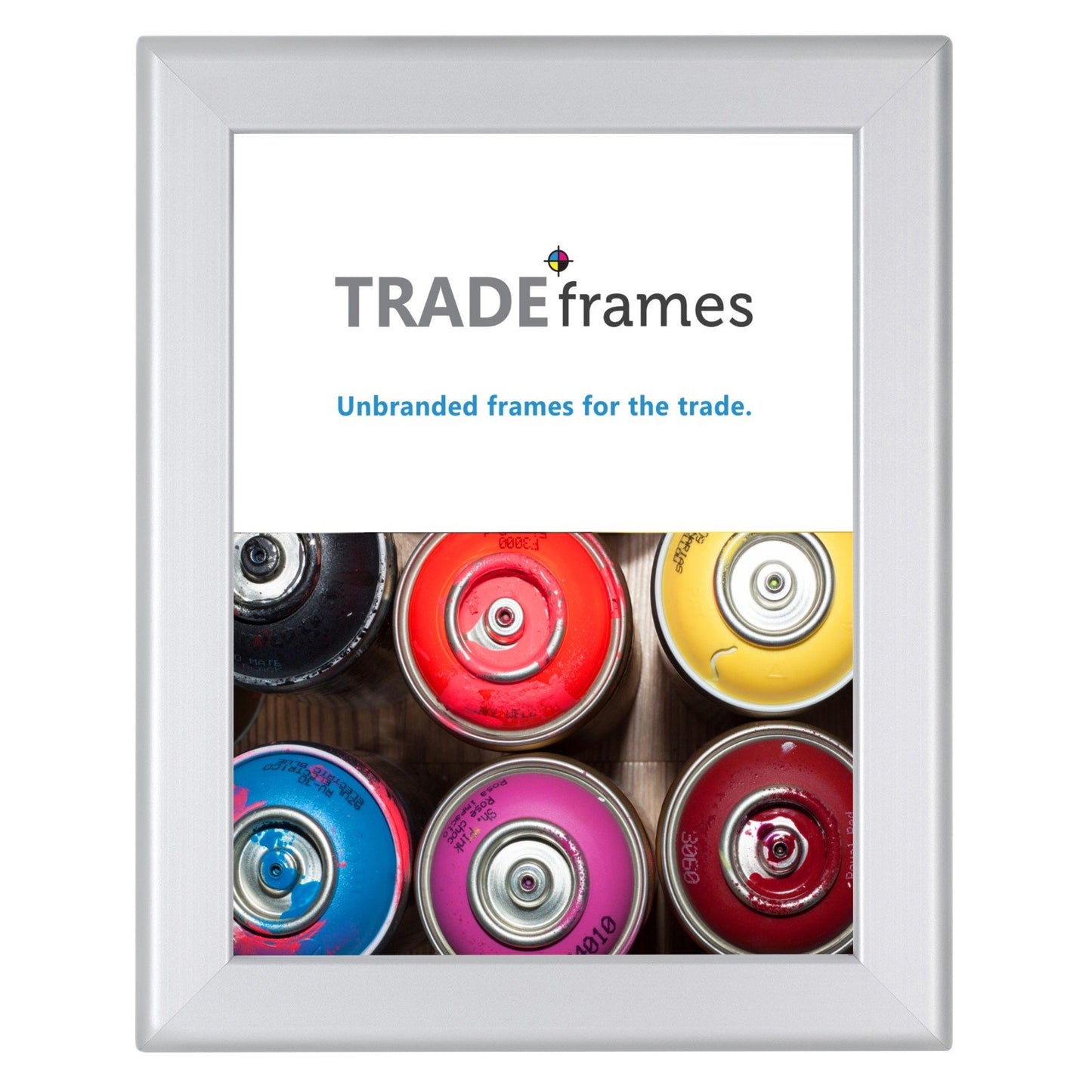 21.59 x 27.94 cm Silver Snap Frame - 32MM Profile