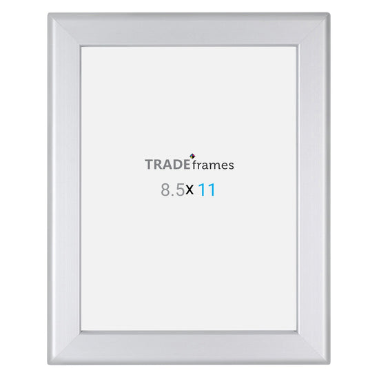 21.59 x 27.94 cm Silver Snap Frame - 32MM Profile