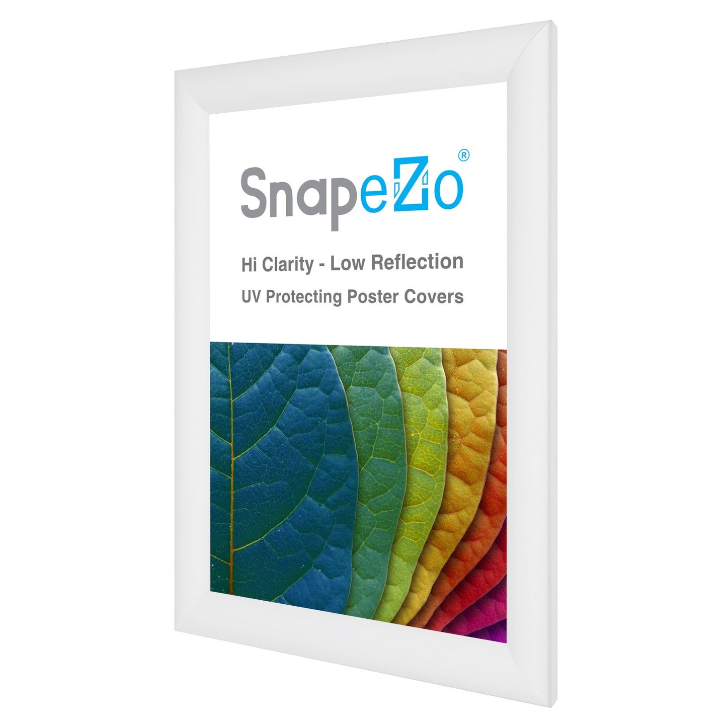 SnapeZo® 27.94 x 43.18 cm White Snap Frame - 30MM Profile