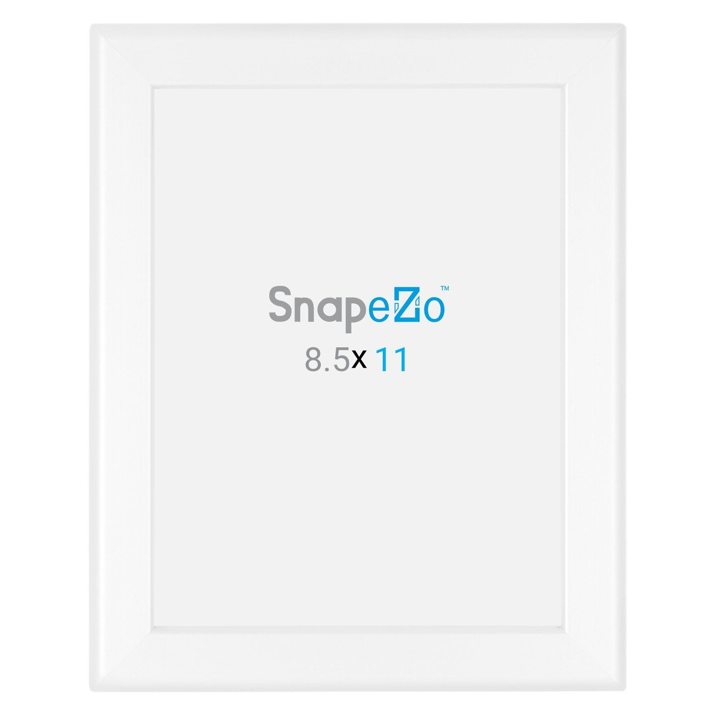 SnapeZo® 21.59 x 27.94 cm White Snap Frame - 32MM Profile