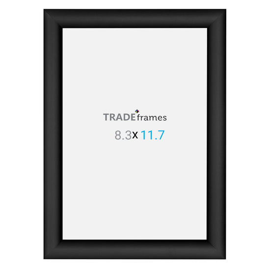 A4 (29.7 x 21 cm) Black Snap Frame - 25MM Profile